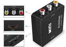 RCA to HDMI Converter Adapter AV 1080P For TV Audio Video Composite CVBS AV2HDMI