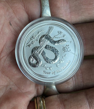 1/2  Oz Argent - Year Snake Lunar II  - Australie 2013