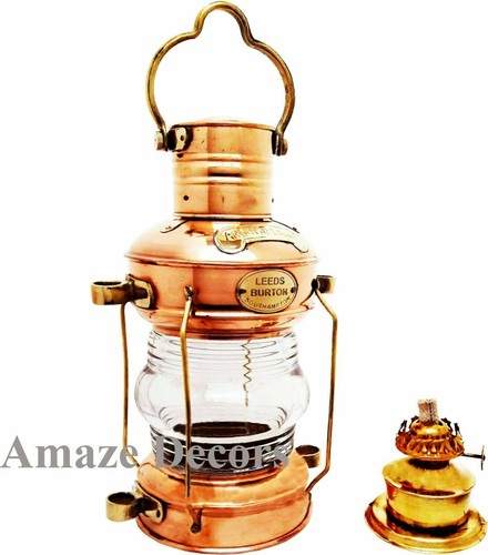 Lampe pétrole ancre laiton - à,
