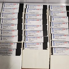 LOT Commodore 64 Compilation of 260 Games on 50 Disk With menu  *READ FOR USA*