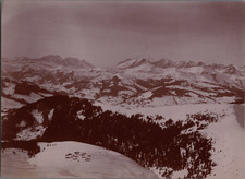 France, la Tournette, le rocher de l&#039;Etale, le col des Aravis Vintage print