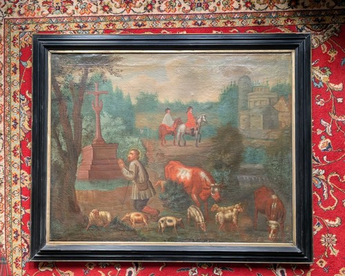 Hst scène pastorale - pastorale, &