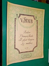 Partition piano V. STAUB