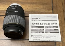 SIGMA 105mm F/2.8 EX DG MACRO For SIGMA Mount From Japan