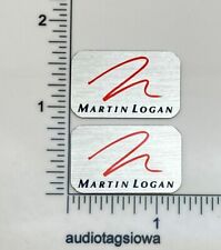 Martin Logan Speaker Badge Logo Custom Made Aluminum Pair In Wall