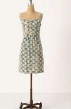 Moulinette Soeurs Anthropologie 100% Silk Sangrette Dress Size 8 Pockets Lined