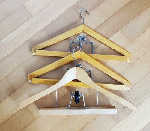 Lot cintres bois doubles - lot, de