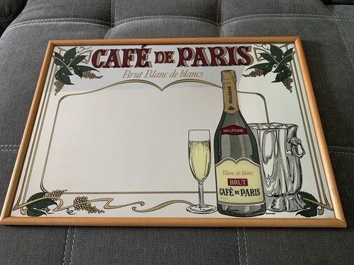Tres rare ancien miroir bar - ancien, de