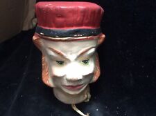 Tête Marionnette Ancienne  Plâtre  Polychrome Thêatre Guignol 