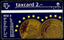 SUISSE - Carte optique La Télécarte et l' Ecu