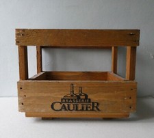 casier en bois, caisse de rangement pour bouteilles, brasserie Caulier, bistrot