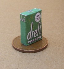 Maison de Poupées Dreft Lavage Poudre Vide Paquet 1:12 Échelle Cuisine Savon Ad