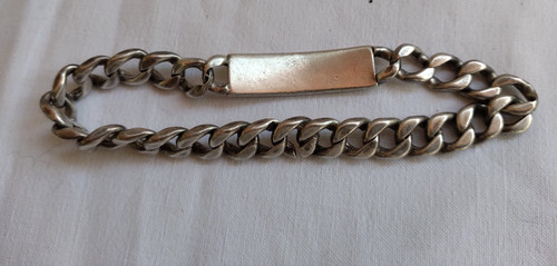 Bracelet gourmette argent - en,