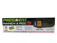 President Randy II FCC Handheld Mobile CB Radio, 40 Channels, AM FM