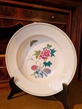 Superbe Et Rare Plat Porcelaine Limoges  "Vieux Chine XVIII ème"pivoines 