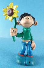 Gaston Lagaffe - Bully/Schleich PVC Figure - Gaston with Sunflower