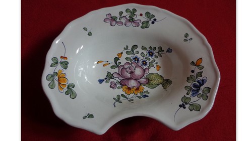 Plat barbe faience - faience, de