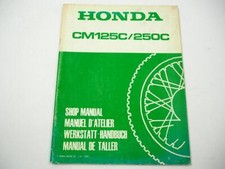 1982 Honda CM125C CM250C Supplement Workshop Manual Addendum Shop Manual