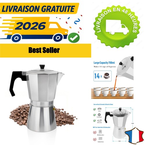 Cafetière italienne aluminium - italienne,