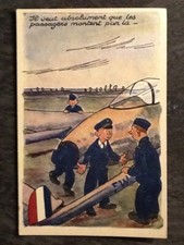 ILLUSTRATED CP SIGNED ROBERT ROUX AIR FORCE HE WANTS ... 30649