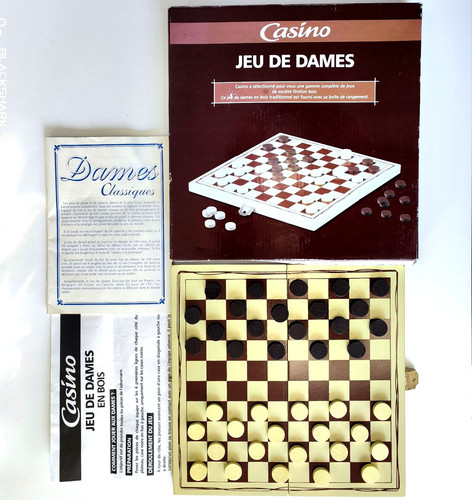 Jeu dames bois - dames,