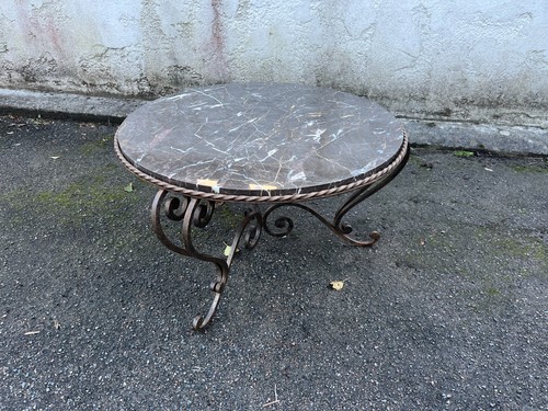 Table basse fer forgé et - table, en