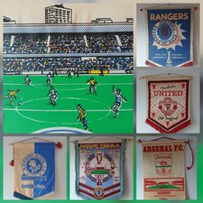 Vintage Football Club Pennants Premier League 1, 2 & National Teams + Scottish