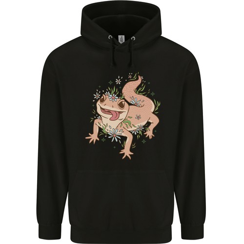 Gécko avec fleurs lézards - gécko,