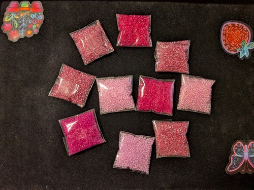 Lot 100g perles rocaille - lot,