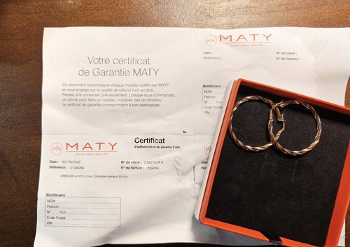 Maty créoles anneaux 9 - créoles, or