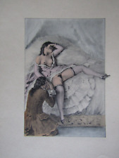 Paul Emile Bécat / Curiosa / Gravure érotique / 20X14cm / Couleur