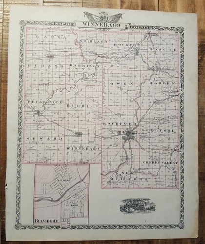 Ancien carte winnebago - carte,