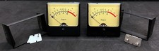 Pair of Simpson 1347 VU Meters 3.25" Face w/ Bezels - Tested - Made in  USA