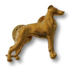 Broche Whippet - Plaqué Or