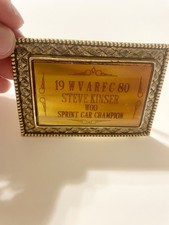 1980 Steve Kinser Sprint Car Champion Belt Buckle