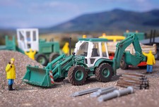 Kibri 15217 - H0 Tracto-Pelle Jcb 4CX 4x4x4 Schwarzbau - Neuf