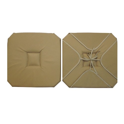 Coussin chaise rabats uni - de,