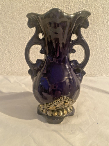 Rare vase japonisant émaillé - japonisant,