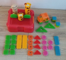Playskool Clipo – Lot de blocs sensoriels + boîte de rangement – Construction...