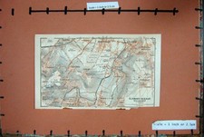 Old Antique Print Map France 1913 Plan Clamart-Sceaux-Villejuif Gentilly 20th