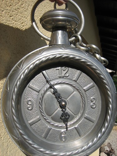 Etain horloge murale - etain-horloge,