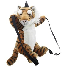 Plush tiger backpack adjustable h 42 cm PC008305