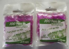 Lot 200 pions de marquage 15 mm mauve pour Loto et Bingo jetons transparents