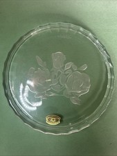 Vintage Signed Val St Lambert 6" Rose Crystal Paperweight Belgium With Tags