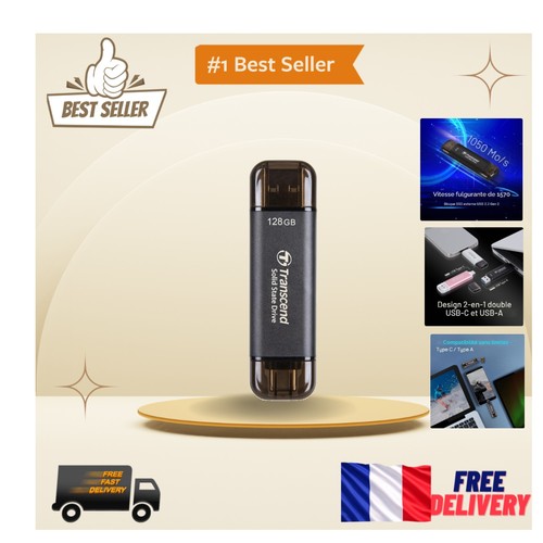 Ssd portable 128go - transcend,