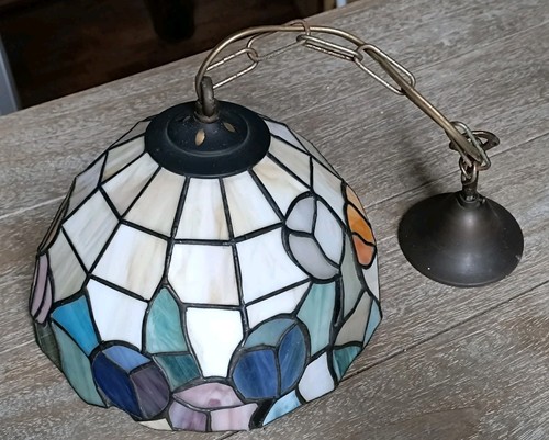 Lustre suspension vitraux - lustre,