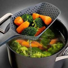 Cuillère Passoire avec Entonnoir – Ustensile Cuisine Pratique Friture & Légumes