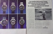 advertising watch Omega instrument range YEAR 1972 N°A4832