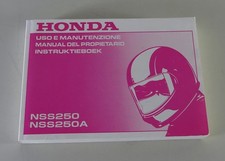 Instruktieboek / Uso e Manutenzione Honda Scooter NSS250 / NSS250A Stand 2000