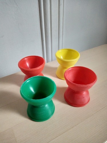 Coquetiers vintage plastique - 4,